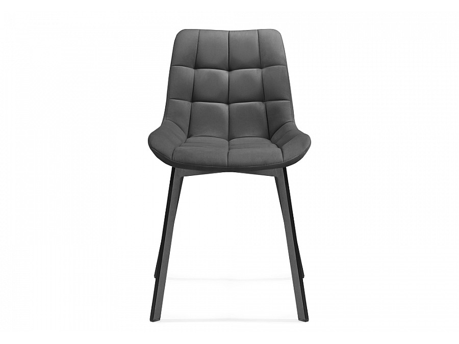 Стул на металлокаркасе Челси черный / темно-серый