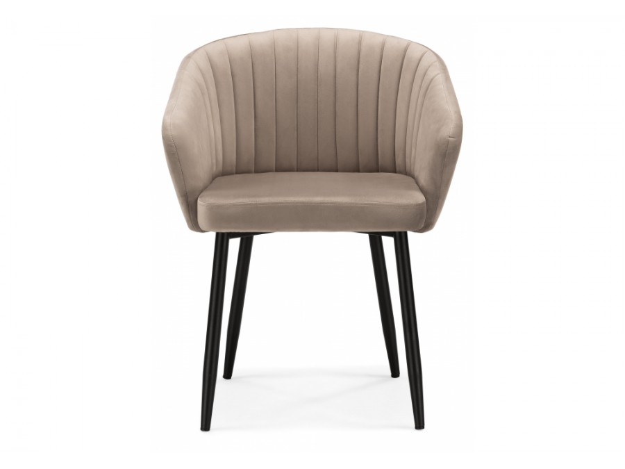 Стул на металлокаркасе Корсо бежевое / черное