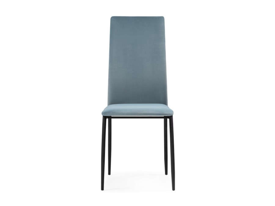 Стул на металлокаркасе Tod light blue / black