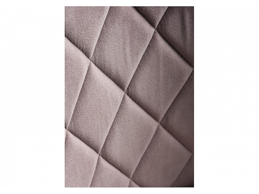 Стул на металлокаркасе Зест микровелюр розовый / белый глянец