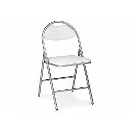 Стул на металлокаркасе Gikat белый полимер / светлый мусс