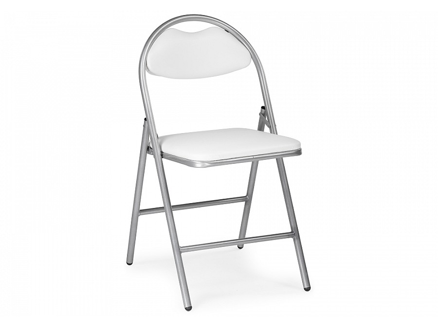 Стул на металлокаркасе Gikat белый полимер / светлый мусс