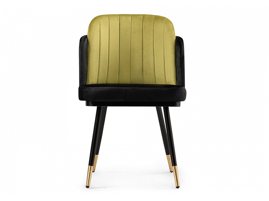 Стул на металлокаркасе Penelopa black / hakki / black / gold