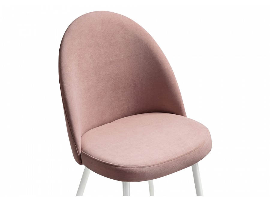 Стул на металлокаркасе Дагрун пыльно-розовый / белый