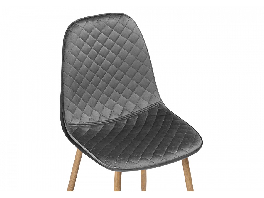 Стул на металлокаркасе Capri dark gray / wood