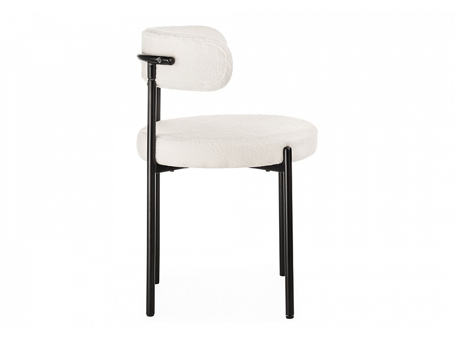 Стул на металлокаркасе Rudi white / black