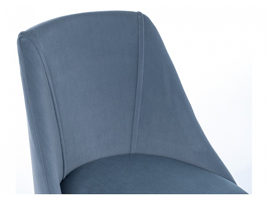 Стул на металлокаркасе Morgan blue / wood