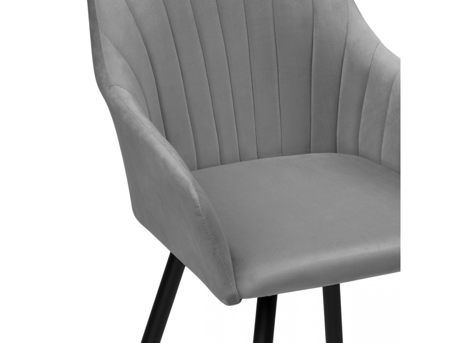 Стул на металлокаркасе Слэм крутящееся темно-серое / черное