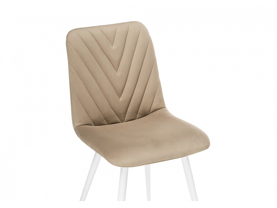 Стул на металлокаркасе Ральф бежевый / белый