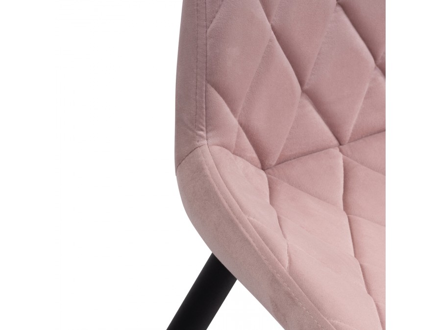 Стул на металлокаркасе Баодин Б/К розовый / черный