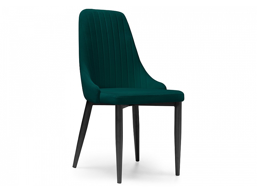 Стул на металлокаркасе Kora green / black