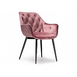 Стул на металлокаркасе Remo dark pink