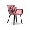 Стул на металлокаркасе Remo dark pink
