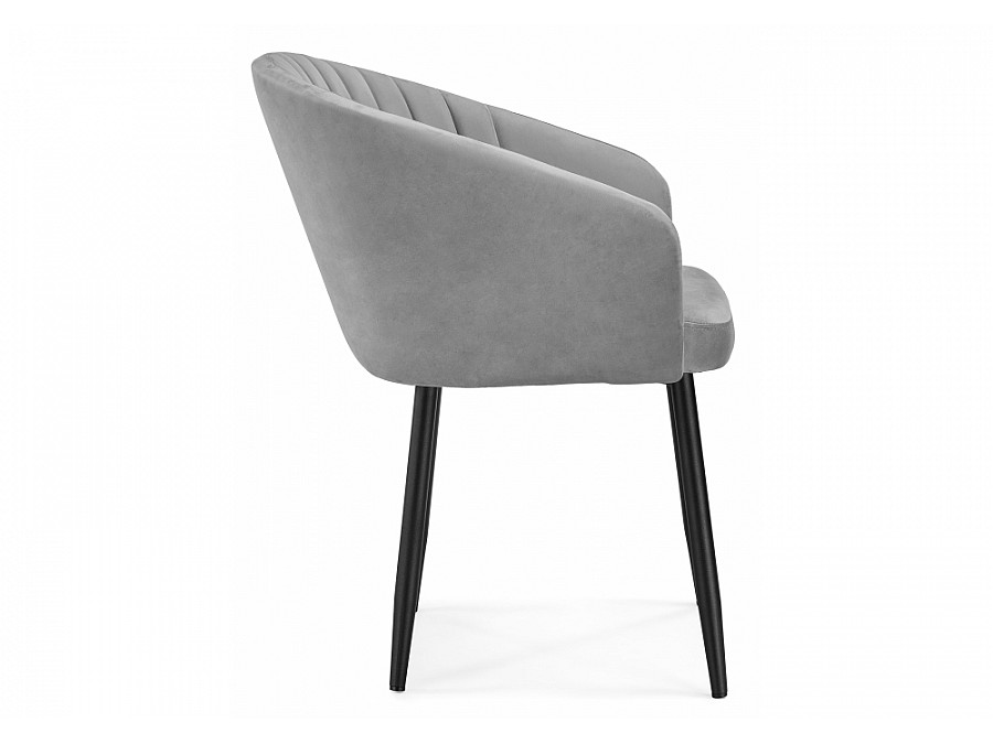 Стул на металлокаркасе Корсо темно-серое / черное