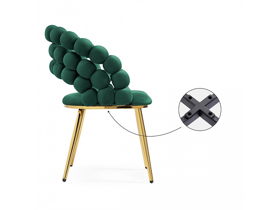 Стул на металлокаркасе Ball beige / gold