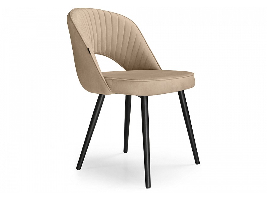 Стул на металлокаркасе Сандвикен черный / velutto 05