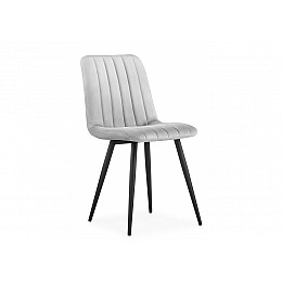 Стул на металлокаркасе Дани серый велюр velutto 52 / черный