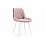 Стул на металлокаркасе Седа розовый / белый