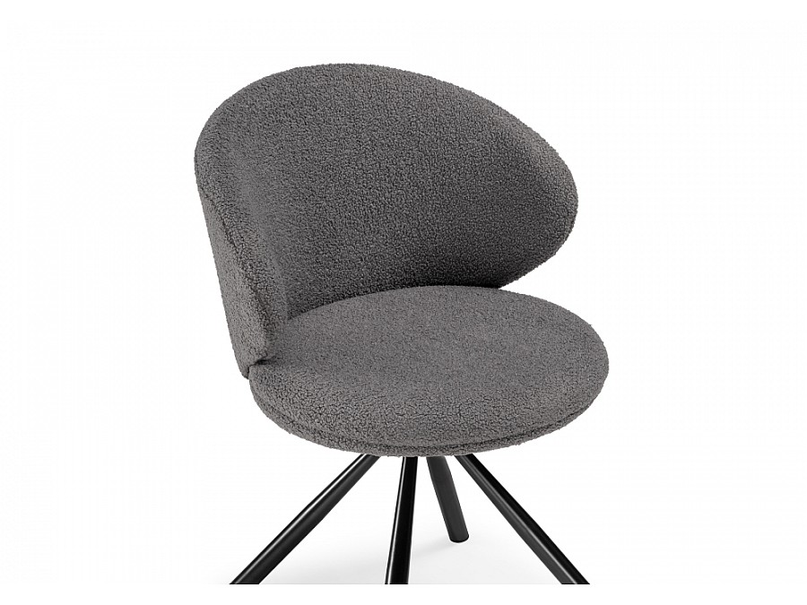 Стул на металлокаркасе Solomon крутящийся gray / black