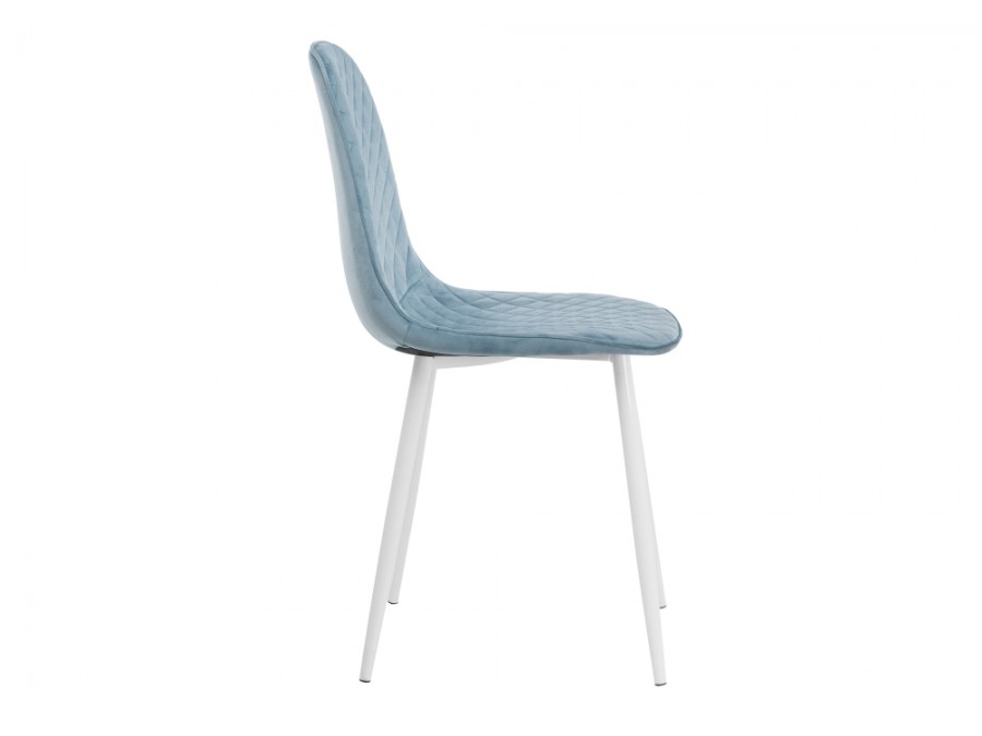 Стул на металлокаркасе Capri blue / white