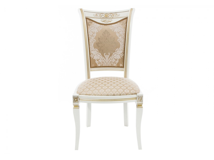 Стул деревянный Mariano молочный / патина