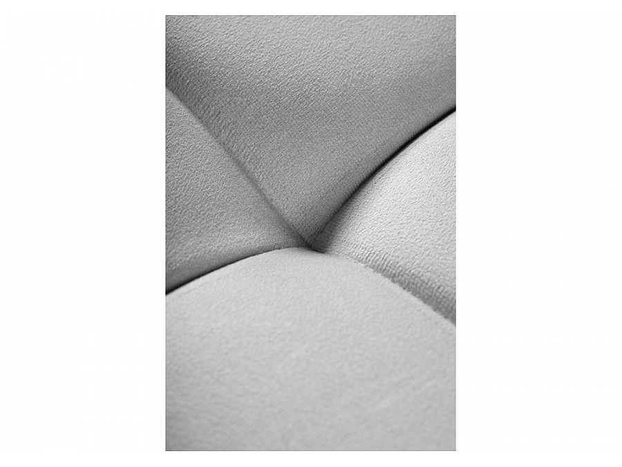 Стул на металлокаркасе Челси велюр светло-серый / черный