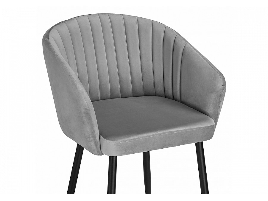 Стул на металлокаркасе Корсо темно-серое / черное