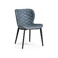 Стул на металлокаркасе Катабучи ткань kiprus 11 / черный глянец