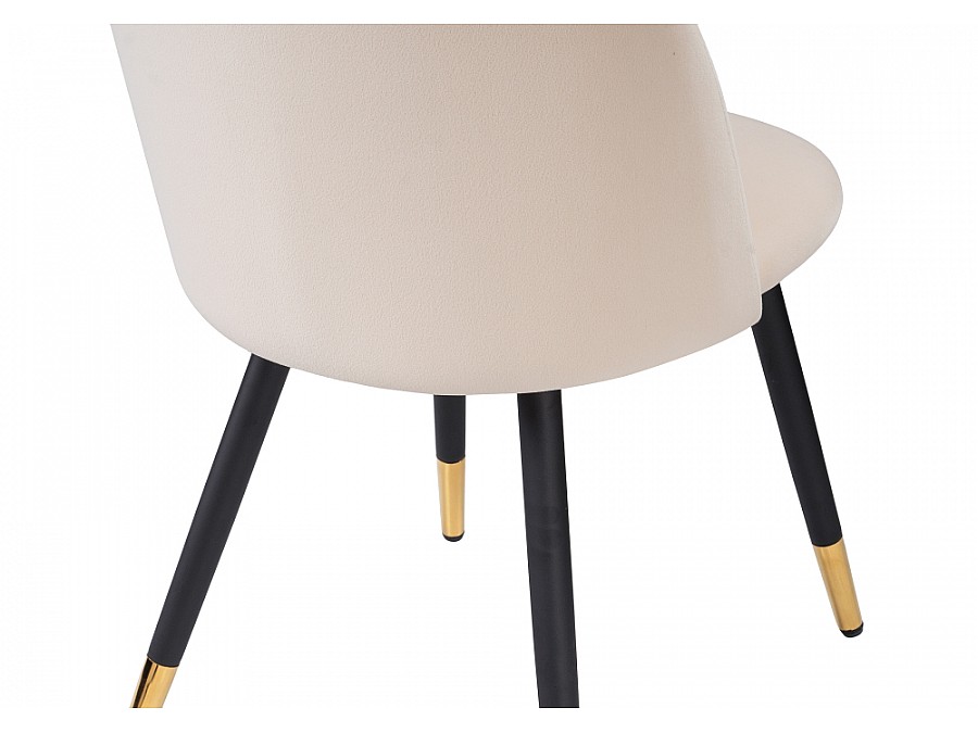 Стул на металлокаркасе Gabi beige / black / gold