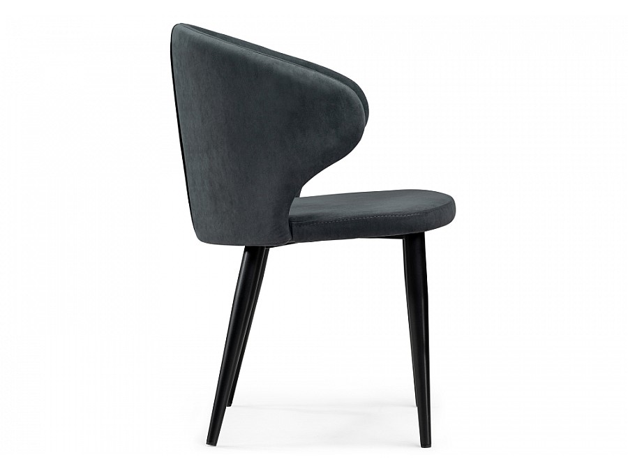 Стул на металлокаркасе Алсисар катания графит / черный