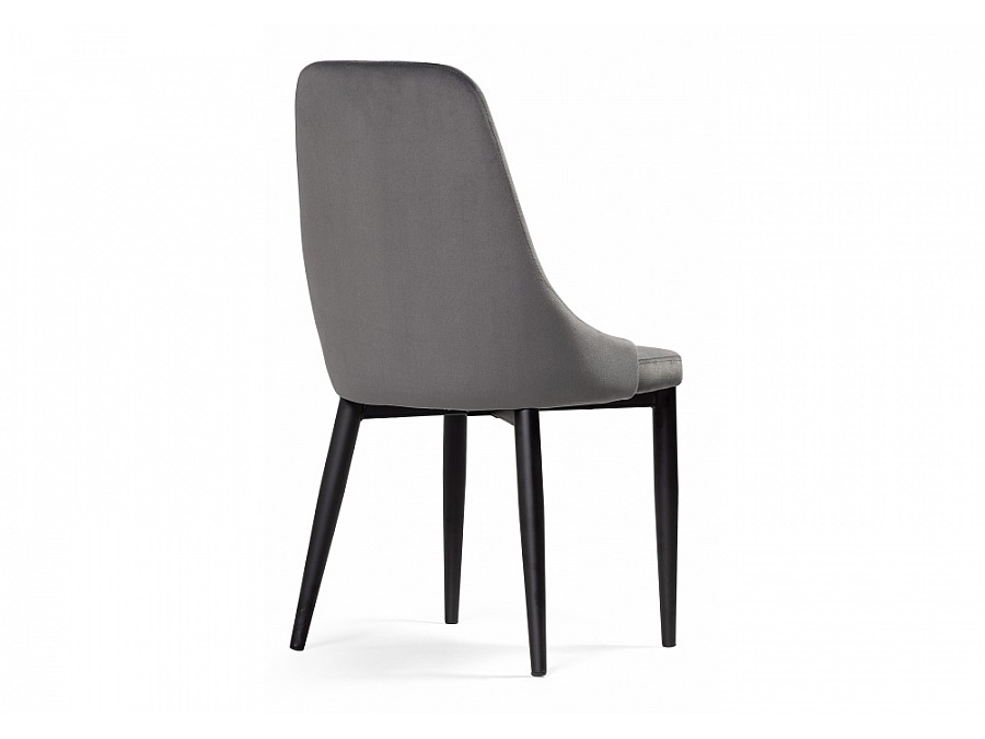 Стул на металлокаркасе Kora dark gray / black