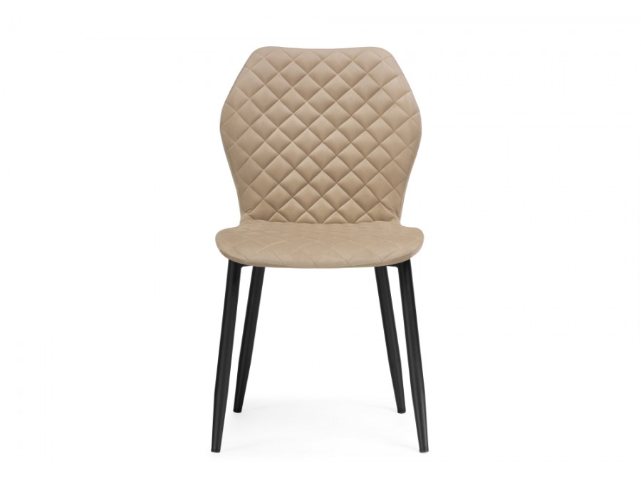 Стул на металлокаркасе Софи бежевый / черный