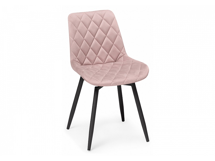 Стул на металлокаркасе Баодин К крутящийся розовый / черный