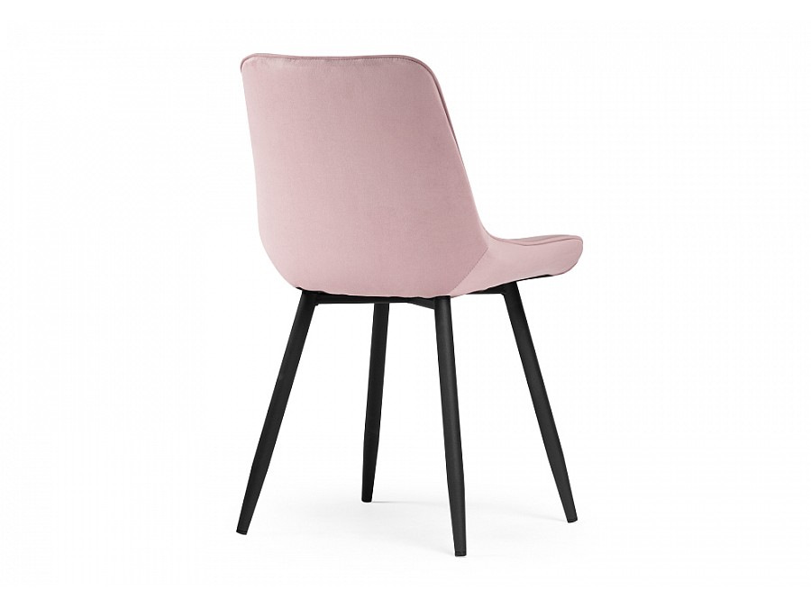 Стул на металлокаркасе Седа розовый / черный