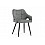 Стул на металлокаркасе Hera dark gray / black