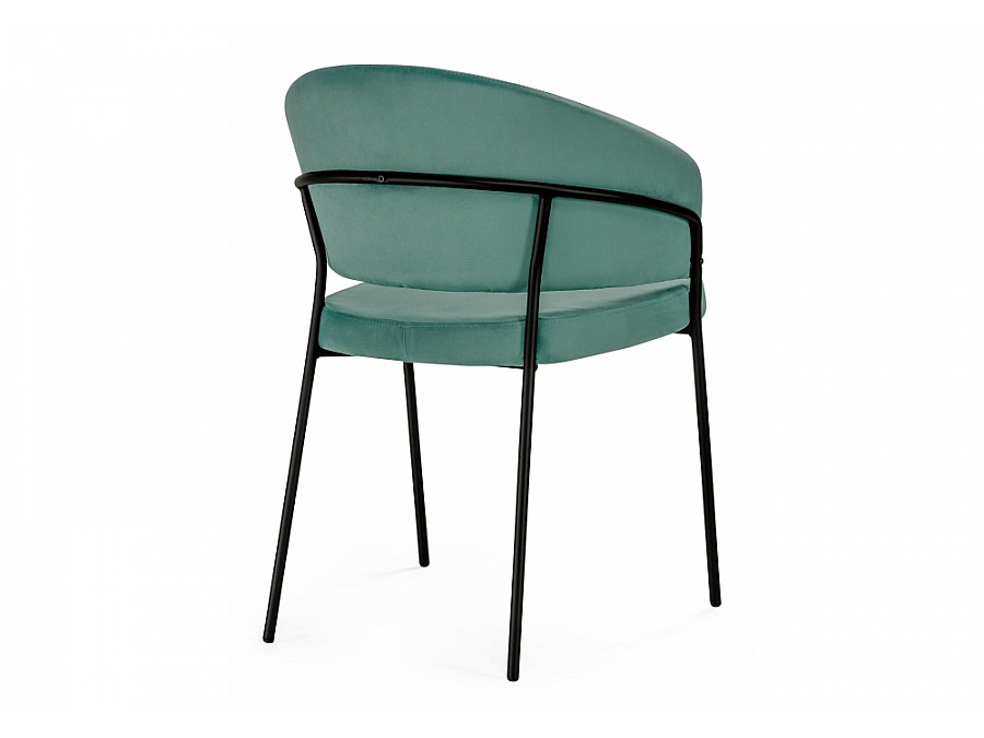 Стул на металлокаркасе Лео зеленый brandy light 10 / черный