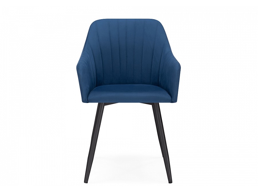 Стул на металлокаркасе Слэм крутящееся синее / черное