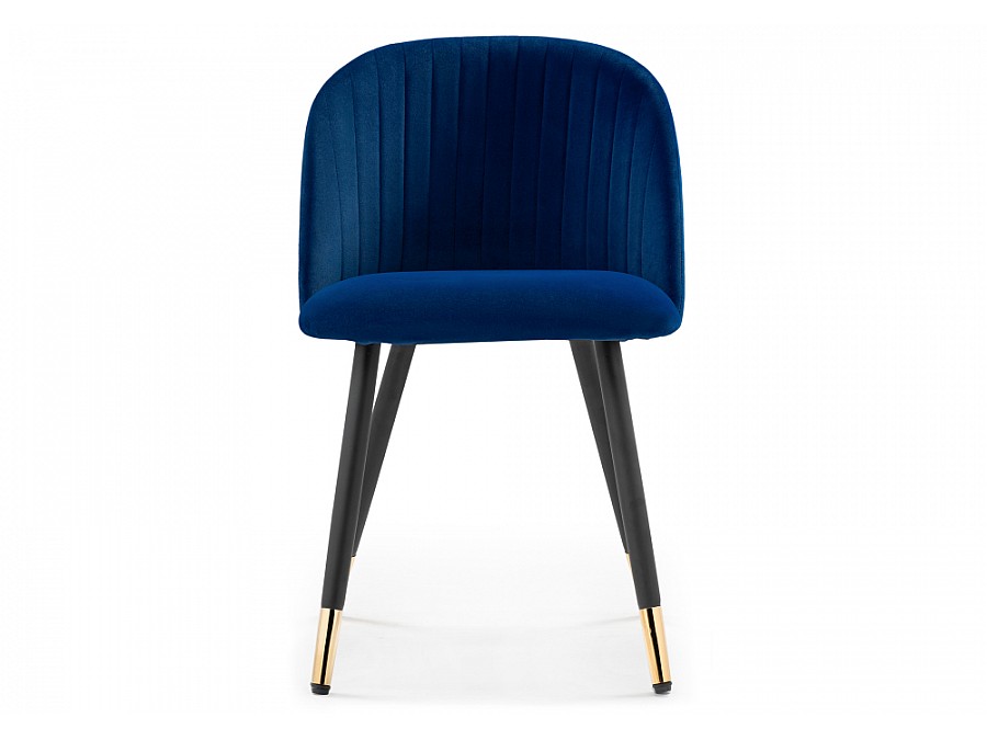 Стул на металлокаркасе Gabi dark blue / black / gold
