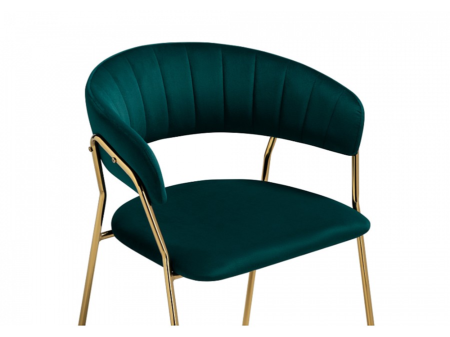 Стул на металлокаркасе Kamelia 1 green / gold