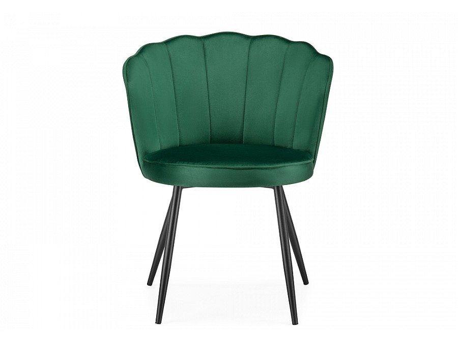 Стул на металлокаркасе Coral green / black