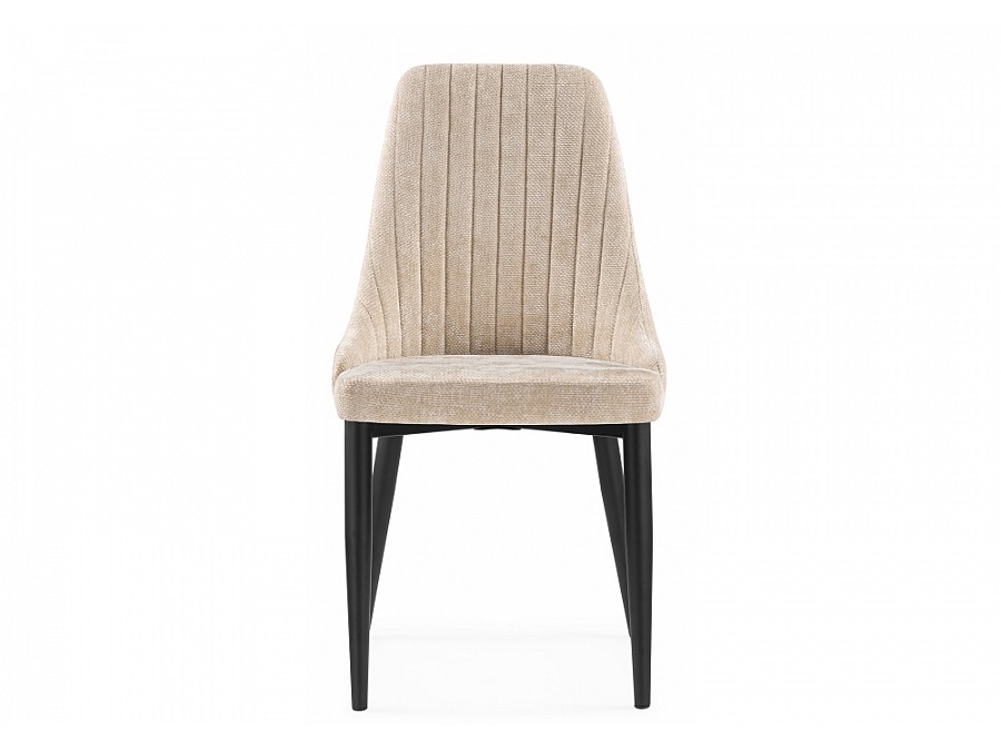 Стул на металлокаркасе Kora black / beige