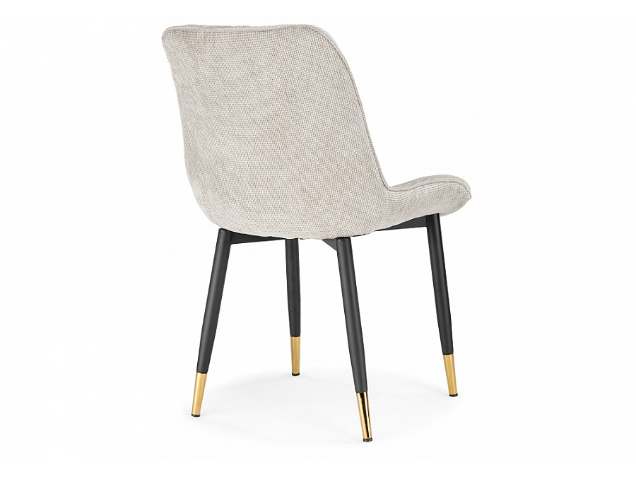 Стул на металлокаркасе Seda 1 latte / black / gold