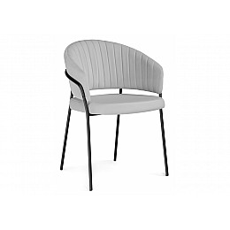 Стул на металлокаркасе Лео серый brendy monsoon 22 / капучино