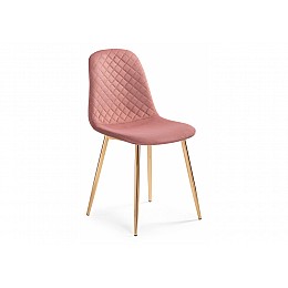 Стул на металлокаркасе Dabl pink / gold