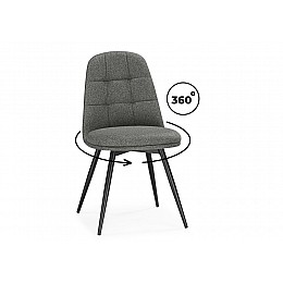 Стул на металлокаркасе Texas 1 поворотный светло-серый / черный