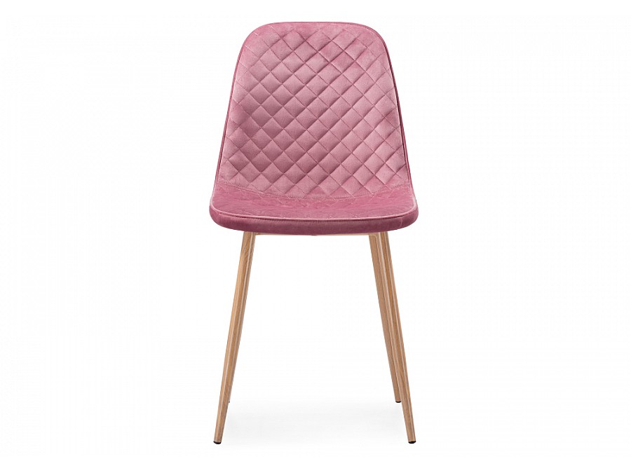 Стул на металлокаркасе Capri pink / wood