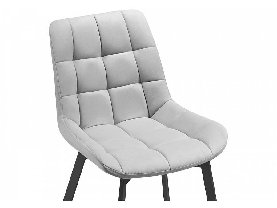 Стул на металлокаркасе Челси черный / светло-серый