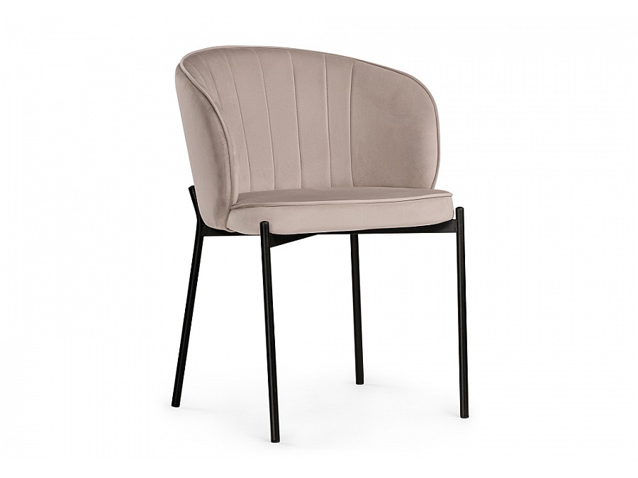 Стул на металлокаркасе Нейл латте / черный