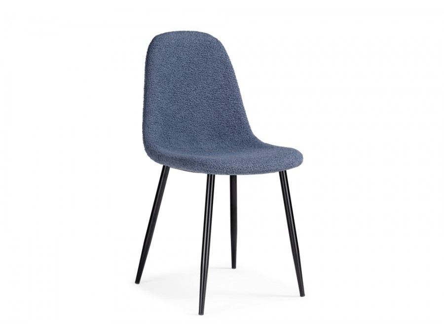 Стул на металлокаркасе Lilu dark blue / black