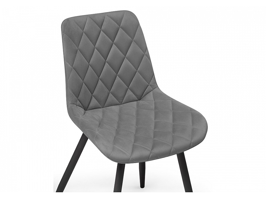 Стул на металлокаркасе Баодин К крутящийся темно-серый / черный